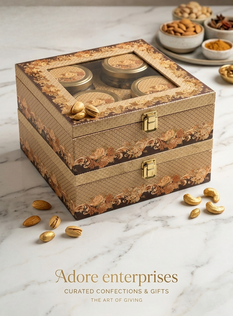 4 Jar Window Gift Box